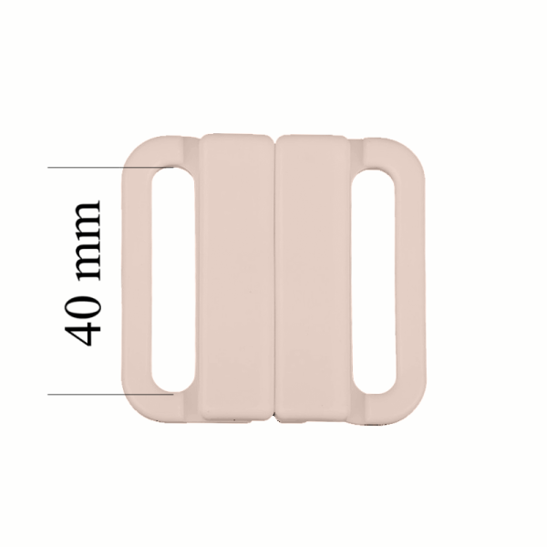 Kunststoff BH Bikini Verschluss 40 mm in der Farbe Silberne Pfingstrose 1000 stk – OEKOTEX Zertifiziert