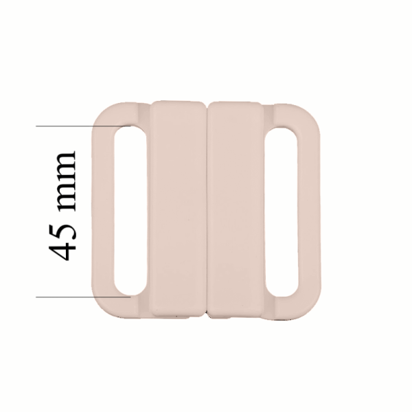 Plásticos cierres de bikini 45 mm en color Peón plateado 1000 ud - Certificados OEKOTEX