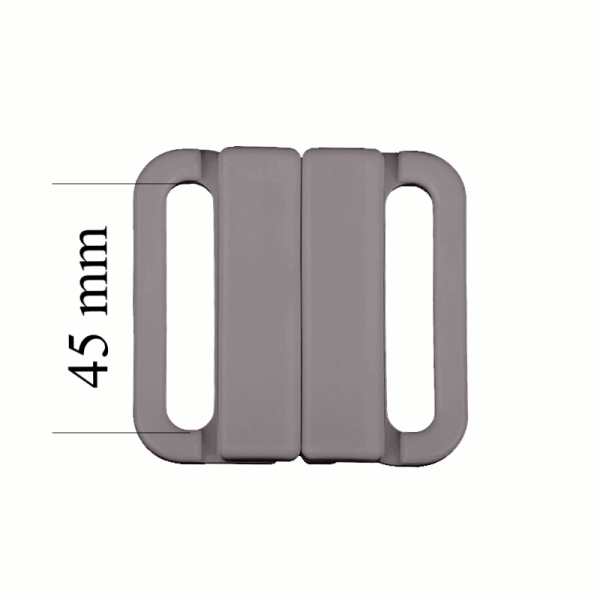Plásticos cierres de bikini 45 mm en color Gaviota 1000 ud - Certificados OEKOTEX