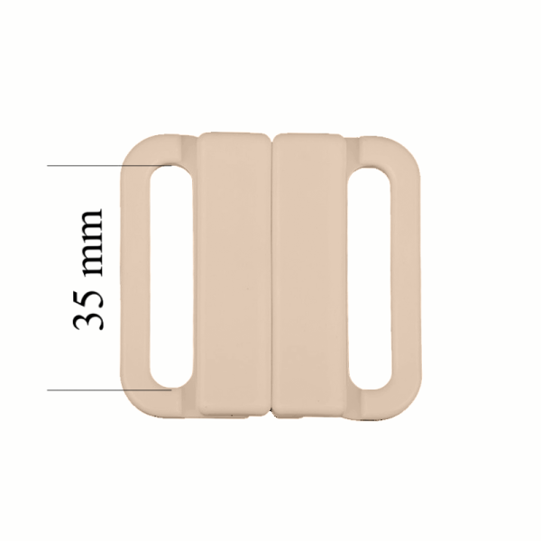 Plastique Fermoir maillot de bain 35 mm en couleur Jasmin 1000 pcs – Certifiés OEKOTEX