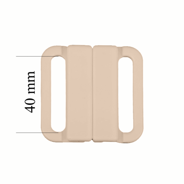 Plastique Fermoir maillot de bain 40 mm en couleur Jasmin 1000 pcs – Certifiés OEKOTEX