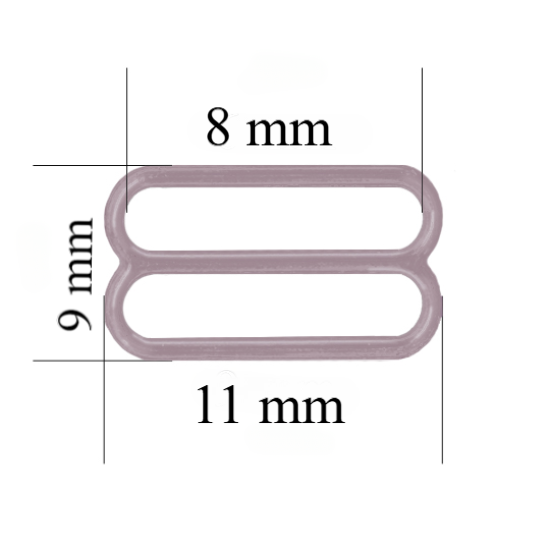 Curseur de soutien-gorge en métal pour bretelles de 8 mm Brouillard marin 800 pcs