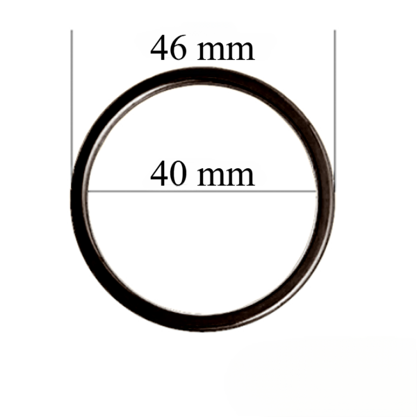 Metalowe pierścionki do bielizny 40 mm Czarne złoto 1000 szt