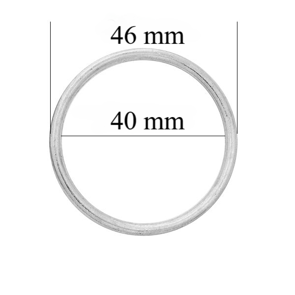 Metalowe pierścionki do bielizny 40 mm Srebrne 1000 szt