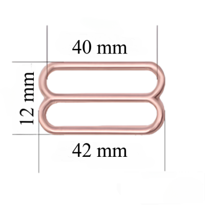 Metallversteller für Riemen 40 mm Rosé gold 1000 Stk
