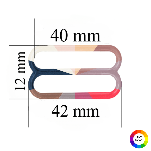 Regulatoren für Gurte 33 mm in der Farbe des Stoffes - 1000 Stück