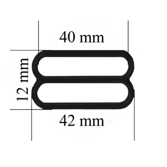 Metallversteller für Riemen 40 mm Schwarz 1000 Stk Metallversteller für Riemen 40 mm Schwarz 1000 Stk