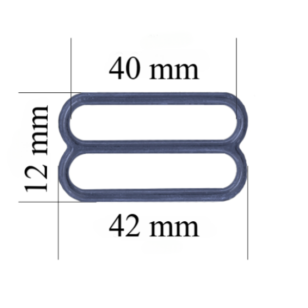 Cursore reggiseno in metallo per spalline da 40 mm Ortensia 800 pz
