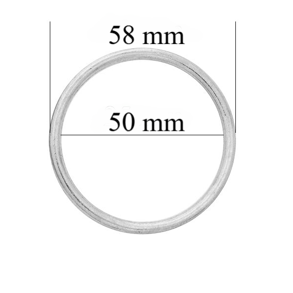 Metalowe pierścionki do bielizny 50 mm Srebrne 1000 szt