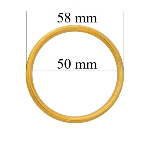 Metalowe pierścionki do bielizny 50 mm Błyszcząco-złoty 1000 szt