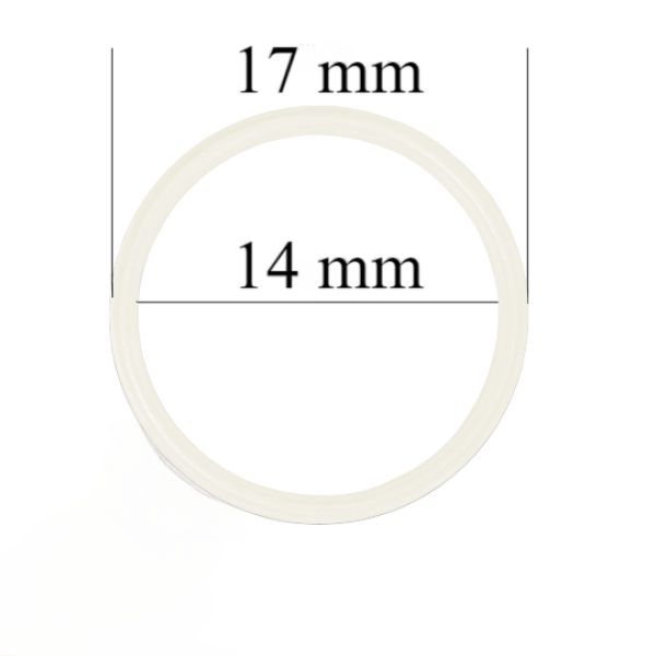 Metallringe für Bänder 14 mm Dämmerungsweiß 800 Stk