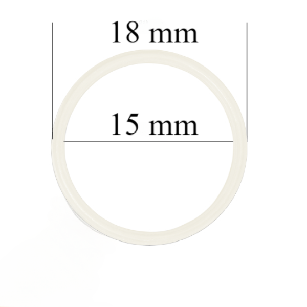 Metallringe für Bänder 15 mm Dämmerungsweiß 800 Stk