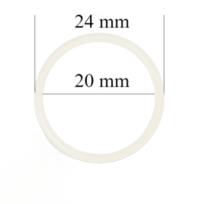 Metallringe für Bänder 20 mm Dämmerungsweiß 800 Stk