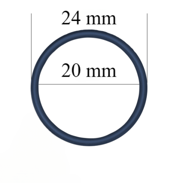 Anelli reggiseno in metallo per spalline da 20 mm Ombre Midnight 800 pz.