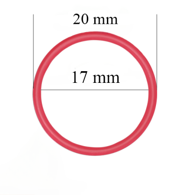 Anneaux de soutien-gorge en métal pour bretelles de 17 mm Rouge 800 pcs