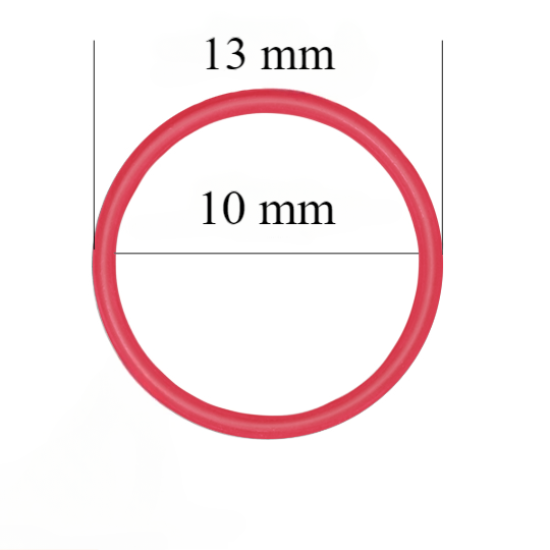 Metallringe für Bänder 10 mm Rot 800 Stk