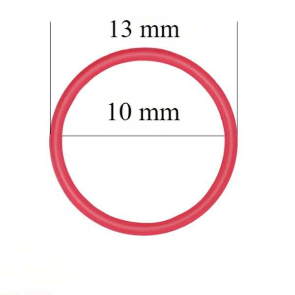 Metallringe für Bänder 10 mm Rot 800 Stk