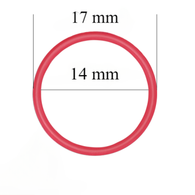 Metallringe für Riemen 14 mm Rot 800 Stk