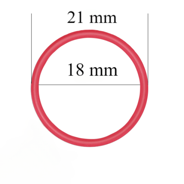 Metalowe kółka do bielizny 18 mm Czerwone 800 szt