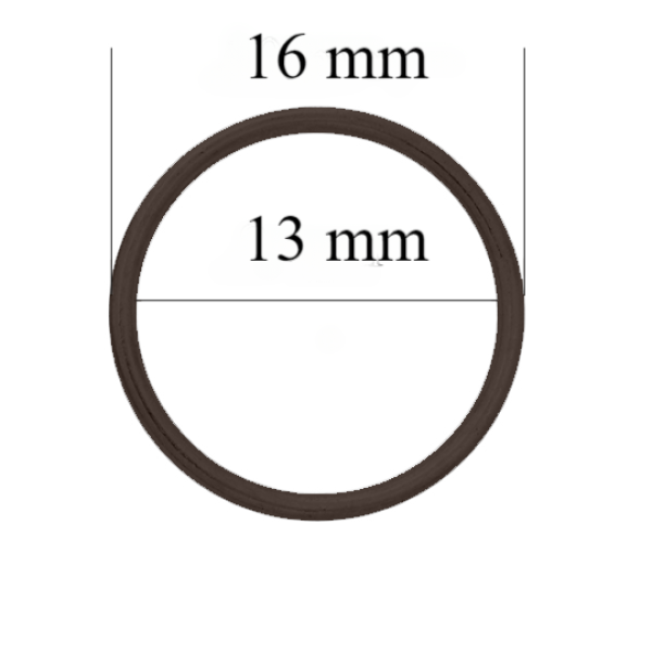 Metalowe kółka do bielizny 13 mm Czekoladowy brąz 800 szt