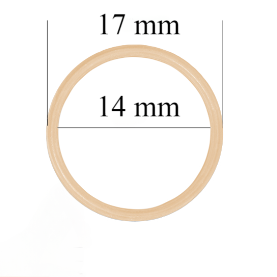 Metal bra rings for 14 mm straps  Beige 800 pcs