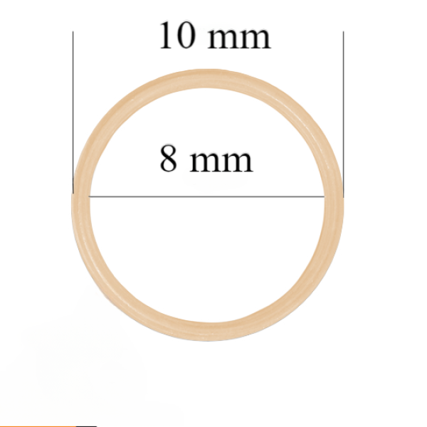 Anneaux de soutien-gorge en métal pour bretelles 8 mm Beige 800 pcs