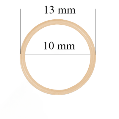 Metal bra rings for 10 mm straps  Beige 800 pcs
