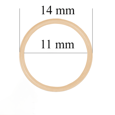 Metal bra rings for 11 mm straps  Beige 800 pcs