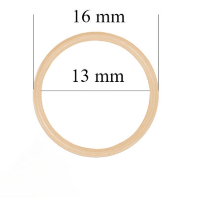 Metallringe für Riemen 13 mm Beige 800 Stk