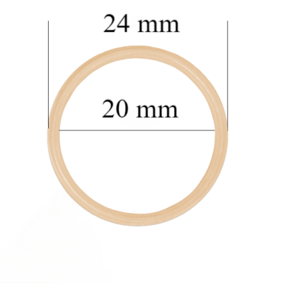 Metallringe für Riemen 20 mm Beige 800 Stk