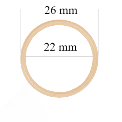 Arandela métalica de sujetador 22 mm Beige 800 ud