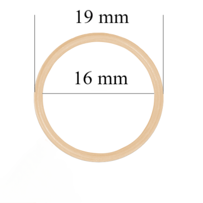Metallringe für Riemen 16 mm Beige 800 Stk