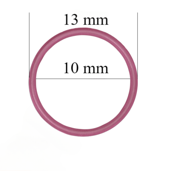 Metallringe für Riemen 10 mm Pink Rubin 800 Stk