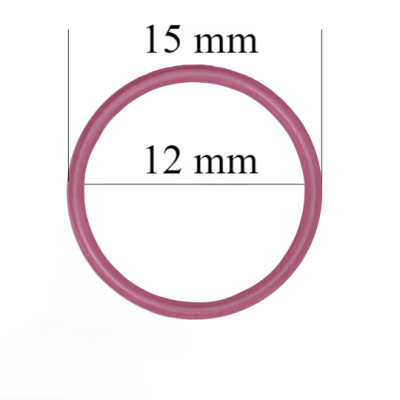 Metallringe für Riemen 12 mm Pink Rubin 800 Stk