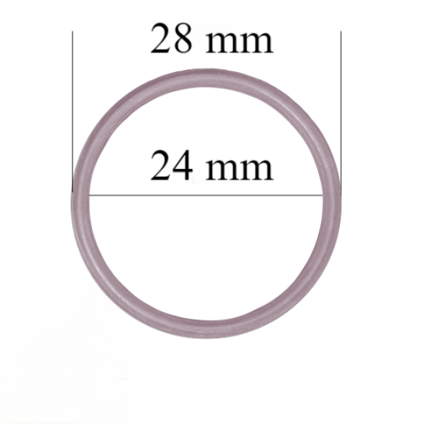Anelli reggiseno in metallo per spalline da 24 mm Sea fog 800 pz
