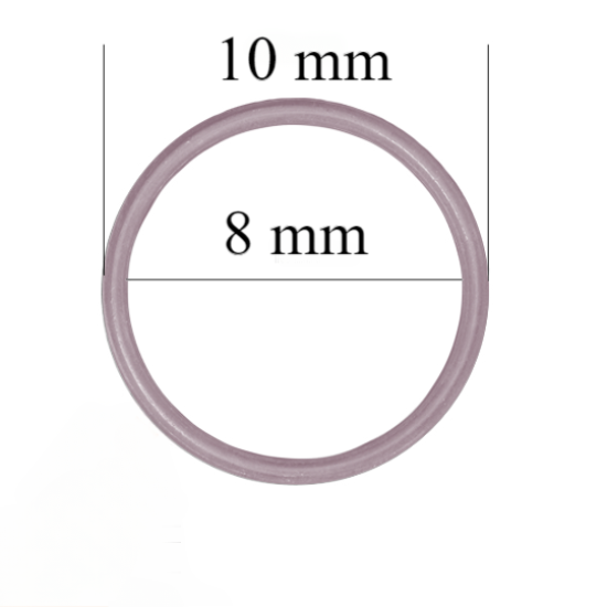 Metalowe pierścienie do szelki 8 mm Morska mgła 800 szt.