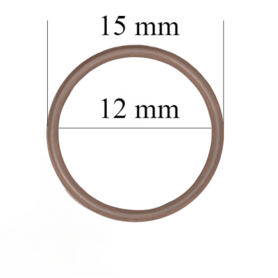 Anelli reggiseno in metallo per spalline da 12 mm Peppercorn 800 pz.