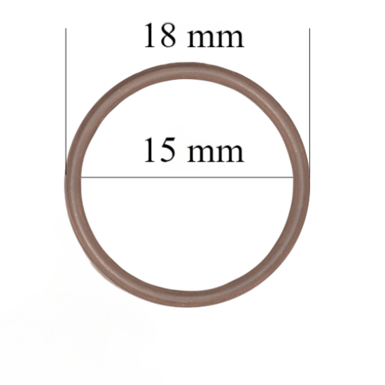 Metal bra rings for 15 mm straps  Peppercorn 800 pcs