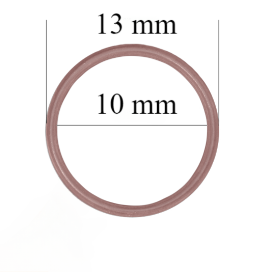 Metallringe für Riemen 10 mm Kaffeerosa 800 Stk
