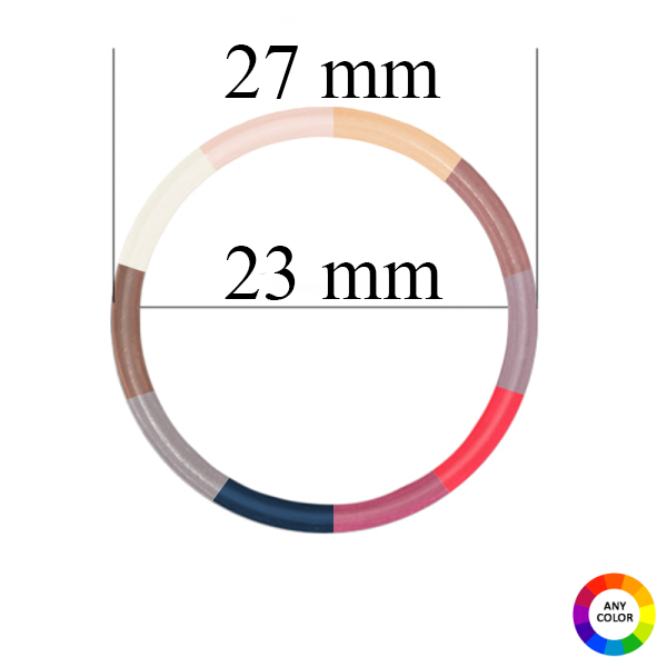 24 mm gredzeni siksnām ar krāsu, kas atbilst auduma tonim - 1000 gabali