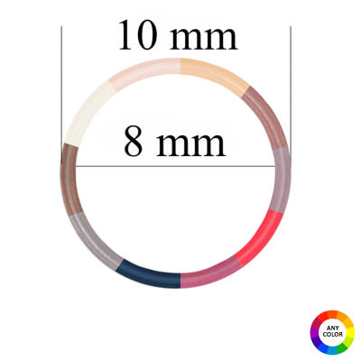Ringe für Träger 8 mm in der Farbe des Stoffes - 1000 Stück