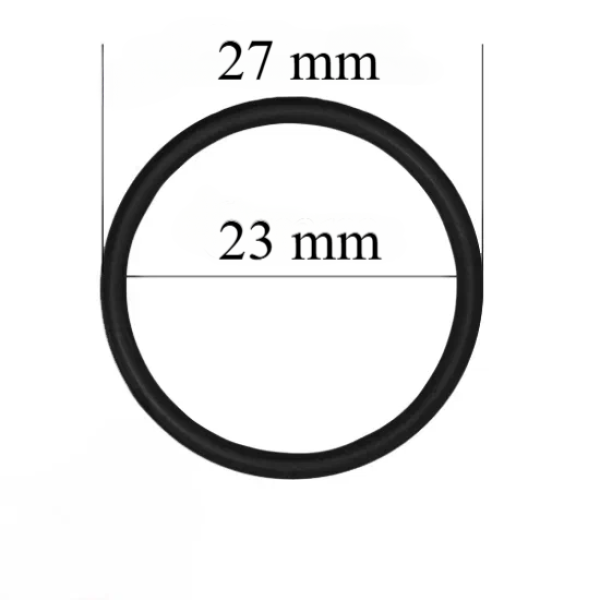 Metāla gredzeni 23 mm Melni 10000 gab