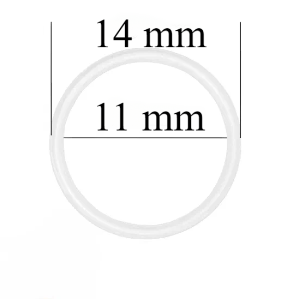 Metalowe kółka do bielizny 11 mm Białe 1000 szt