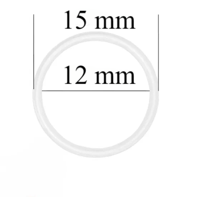 Metallringe für Bänder 12 mm Weiß 1000 Stk