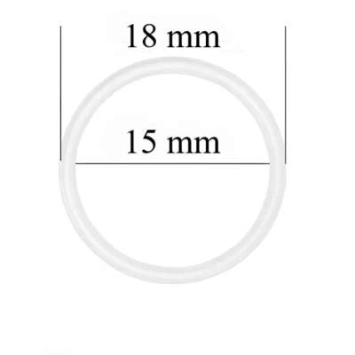 Metallringe für Bänder 15 mm Weiß 1000 Stk