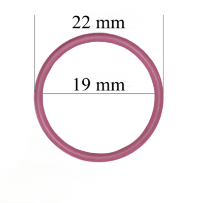 Metallringe für Riemen 19 mm Pink Rubin 800 Stk