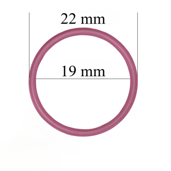Metallringe für Riemen 19 mm Pink Rubin 800 Stk