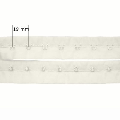 Verschluss auf Rolle mit Haken 1x für BH 19 mm Düsteres Weiß 90 m