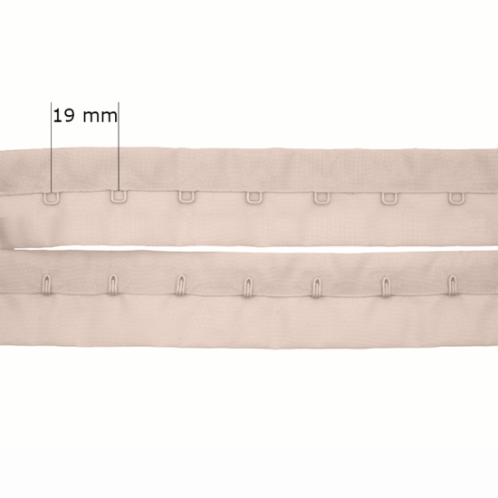 Cierre con ganchos para sujetadores en rollos 1x de 19 mm: ¡la solución ideal para fabricantes de lencería!