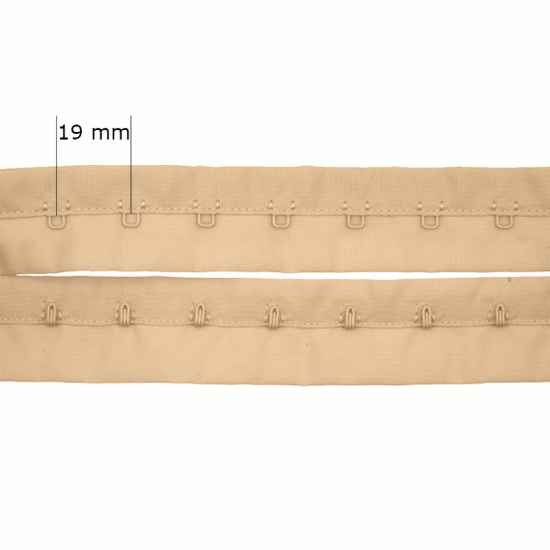 Fermeture à crochets pour soutien-gorge en rouleaux 1x, 19 mm : la solution idéale pour les fabricants de lingerie !